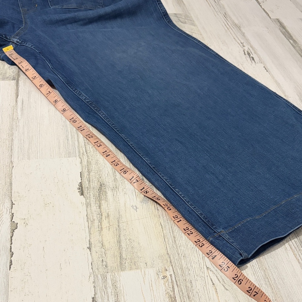 SPANX Every wear Cropped Wide Leg Denim Jeans With Patch Pockets Size 3X - Picture 10 of 12